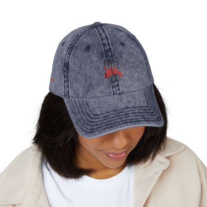 Vintage Embroidered Baseball Cap — Rustic 'Born To Win' Design